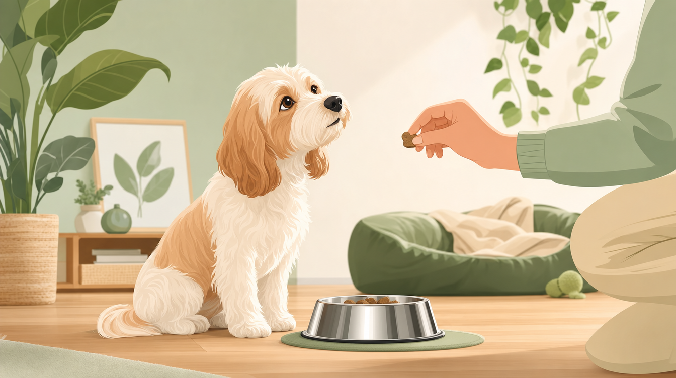 犬のフードガード(食器を守る攻撃行動)の原因と段階別トレーニング|唸る・噛む前に知っておきたい7つの解決ステップ