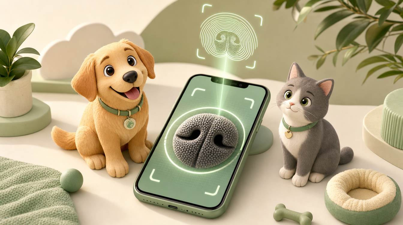 犬・猫の鼻の模様『鼻紋』は指紋と同じで一頭ずつ違う|迷子対策に使われる生体認証の科学