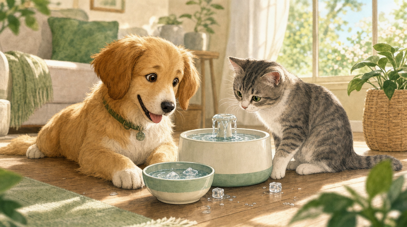 犬・猫が夏に水を飲まない…脱水を防ぐ8つの対策|必要な水分量と危険なサインの見分け方